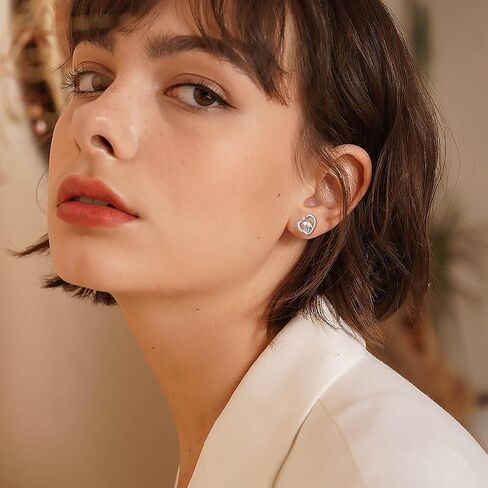 925 Sterling Silver Cardinal/Mushroom Studs Earrings, Birthday Jewelry Gifts for Women Girls in Saudi Arabia