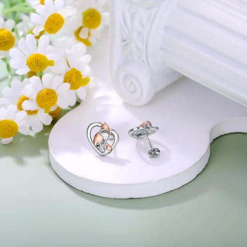 925 Sterling Silver Cardinal/Mushroom Studs Earrings, Birthday Jewelry Gifts for Women Girls in Saudi Arabia