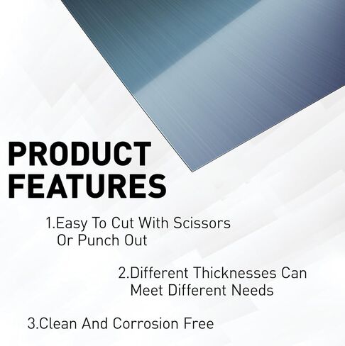 6PCS Carbon Steel Shim Stock Assortment, 6" Width X 6" Length, 0.003",0.004", 0.005", 0.006", 0.007", 0.008" Thick Carbon Steel 1008 Shim Stock Assortment in Saudi Arabia