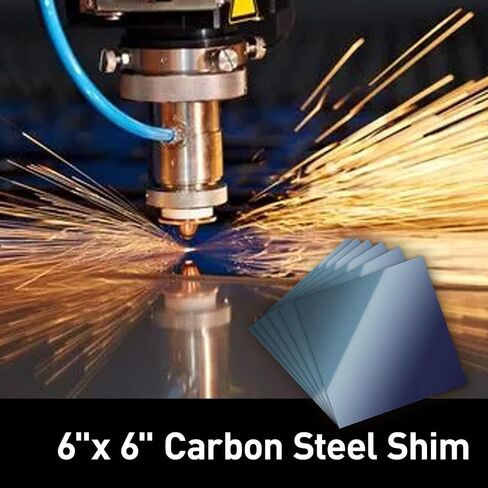 6PCS Carbon Steel Shim Stock Assortment, 6" Width X 6" Length, 0.003",0.004", 0.005", 0.006", 0.007", 0.008" Thick Carbon Steel 1008 Shim Stock Assortment in Saudi Arabia