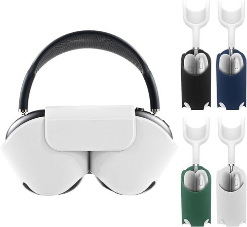 حافظة مصممة لجراب Airpods Max، حافظة واقية لسماعات الرأس لـ AirPod Max تدعم وضع النوم، مضادة للخدش والغبار، غطاء حقيبة سفر محمول لـ Apple Airpods Max (أسود) in Kuwait