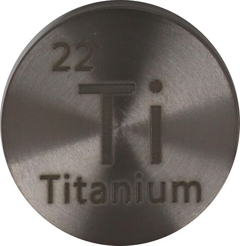قرص معدني من التيتانيوم (Ti) مقاس 24.26 مم للتجميع أو التجارب - بسمك 10.4 مم in Kuwait