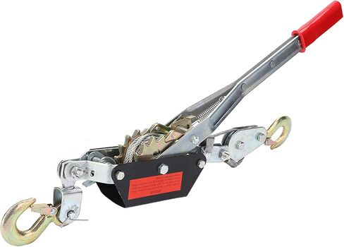 Winch,Hand Winch,2T Wire Rope Hand Power Puller Tighten Tool Mini Tightener with Double Hook Lifting Tool for Construction, Highway, Bridge in Saudi Arabia