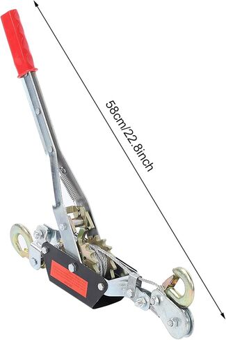 Winch,Hand Winch,2T Wire Rope Hand Power Puller Tighten Tool Mini Tightener with Double Hook Lifting Tool for Construction, Highway, Bridge in Saudi Arabia