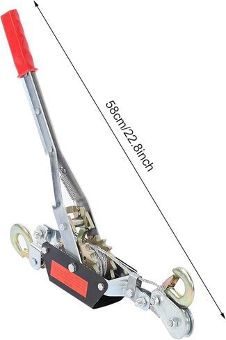 Winch,Hand Winch,2T Wire Rope Hand Power Puller Tighten Tool Mini Tightener with Double Hook Lifting Tool for Construction, Highway, Bridge in Kuwait