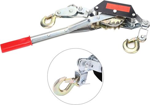 Winch,Hand Winch,2T Wire Rope Hand Power Puller Tighten Tool Mini Tightener with Double Hook Lifting Tool for Construction, Highway, Bridge in Kuwait