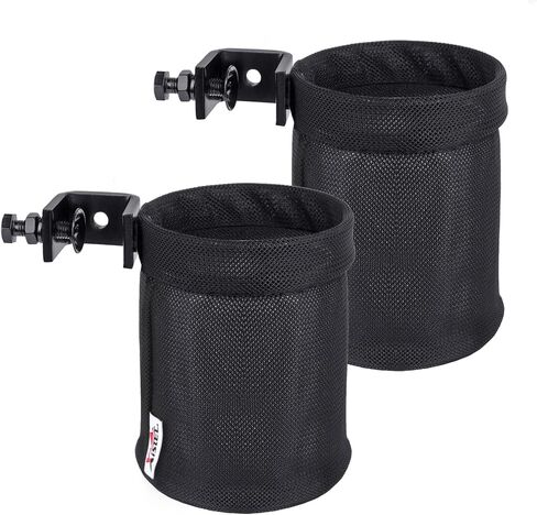 Xislet No-Drilling Required Golf Cart Universal Cup Holder Compatible with 0.75"-1.0" EZ-GO Zone Cart Square Tube Mount Club Cart Water Bottle Drink Holder (1) in Saudi Arabia