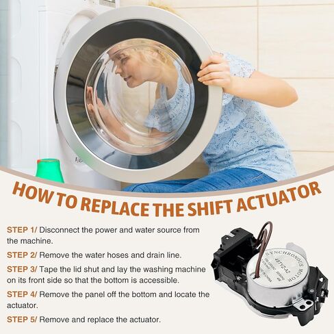 W10913953 استبدال مشغل تبديل الغسالة 49tyz-e120a1 مشغل تبديل الغسالة مناسب لدوامة/كينمور/مايتاغ/أمانا، استبدل PS11769864 W10597177 AP6037270 EAP11769864 W10815026 in Kuwait