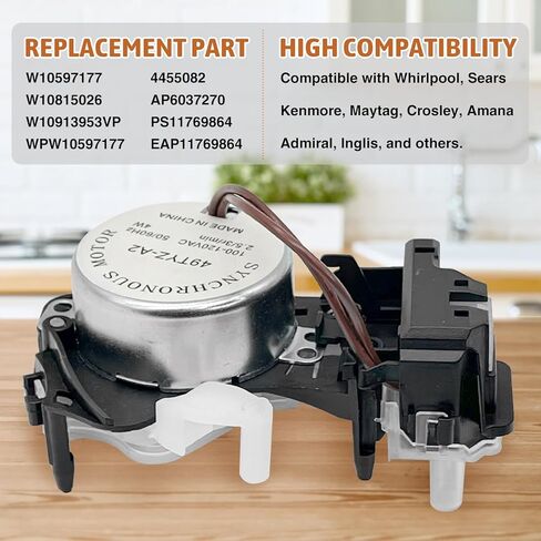 W10913953 استبدال مشغل تبديل الغسالة 49tyz-e120a1 مشغل تبديل الغسالة مناسب لدوامة/كينمور/مايتاغ/أمانا، استبدل PS11769864 W10597177 AP6037270 EAP11769864 W10815026 in Kuwait