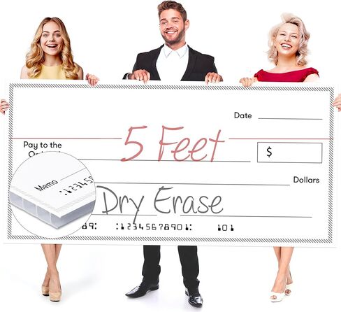 فحص المسح الجاف للعرض التقديمي لجائزة وهمية عملاقة - 16 بوصة × 32 بوصة - شيك كبير للوقف والتبرعات وجمع التبرعات - فحص الفائزين بمكافآت اليانصيب الكبيرة الفارغة in Kuwait