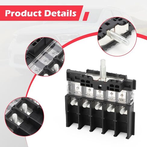 956-601 Headlight Block Fuse for 2011-2023 Dodge Durango,2011-2023 Grand Cherokee,2022 Grand Cherokee WK Replaces# 68089468AA (Headlight Block Fuse) in Saudi Arabia