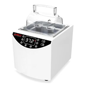 FOUR E'S SCIENTIFIC Lab Water Bath Digital 2L, Thermostatic Water Bath Heater, RT+5°C to 99°C, Precise Temperature Control, Stainless Steel Chamber, LED Display