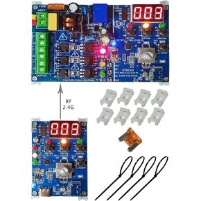 2.4G RF Remote Control Traffic Light Controller Sequencer with 50+ Sequences 3 Channel 85VAC-265VAC Easy to Program and Fix Installation Complete Accessories Digital Tube Display