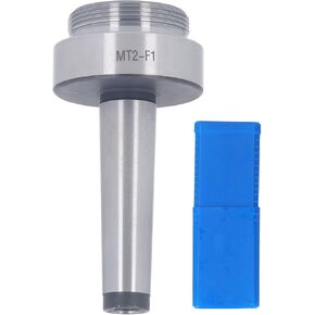 Boring Head Shank F1, High Carbon Steel Boring Head Arbor, MT2 M10 1‑1/2‑18UNF Thread, Boring Tool Holder CNC Milling and Boring Machine Accessory for Inner Hole End Milling