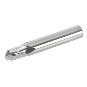 Cermet Ball Nose End Mill -2Flute- 15/64inch L75 for Drill Press & Milling Machine, CNC Router Bits Carbide Speed Square for Medium & Low-carbon Steel, High-Speed Machine & More