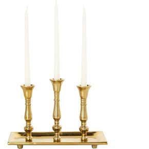 Deco 79 Aluminum Scrolled Candelabra, 15" x 5" x 7", Silver