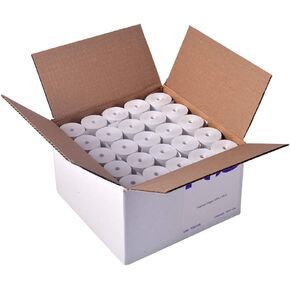 Thermal Paper Rolls 2-1/4 x 30 ft | 25mm diameter | fits PIDION BIP-1500 | CORELESS | BPA Free | 144 rolls per case