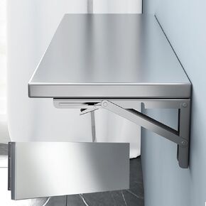 Concession Shelf 39"x 12",Food Truck Folding Shelf,304 Stainless Steel Shelves,Folding Concession Shelf for Food Truck,Stainless Steel Folding Wall Shelf