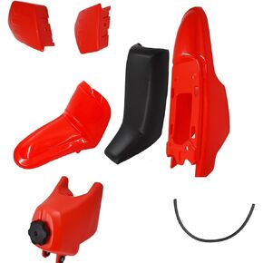 White Motorcycle Complete Mudguard Fairing Plastic Kit Replacement for Yamaha PW50 PY50