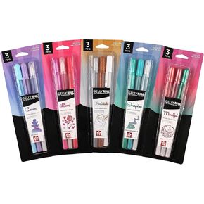 SAKURA Gelly Roll Moods Five Giftable 3 Pk Sets: Calm, Love, Gratitude, Inspire & Mindful, 15 Gel Pens