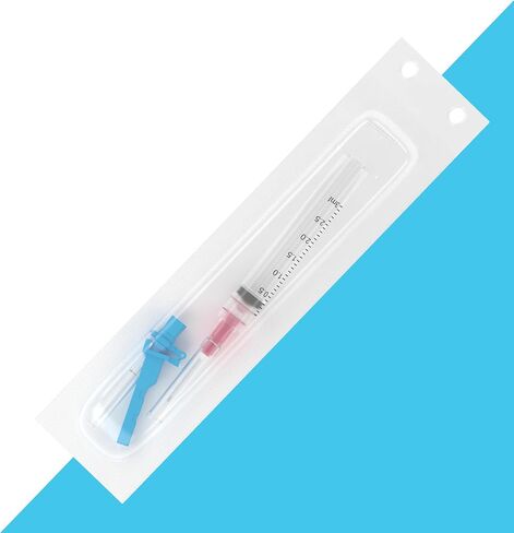 TURBA - 3ML 23G 1" Safety Needle & 18G 1" Blunt needle, 100 Count Pack, Sterile Pack - Screw On Tip - Individually Sealed -Disposable - with Clear Measurement Markings in Saudi Arabia