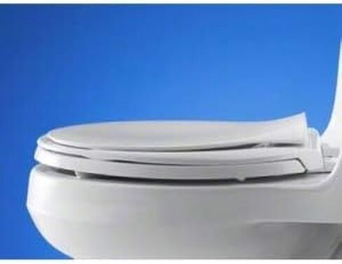 KOHLER 4732-RL-0 Transitions ReadyLatch مقعد مرحاض ممدود هادئ الإغلاق، مقعد مرحاض ناعم الإغلاق مع مقعد طفل صغير مدمج، أبيض in Saudi Arabia