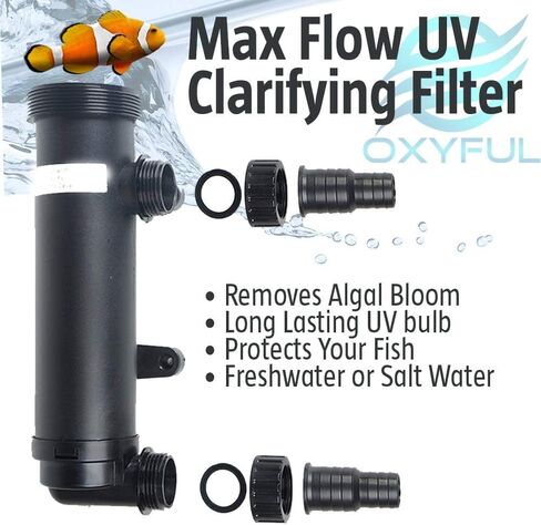 9W Non-Submersible UV Ultraviolet 11" Light Clarifier Lamp Filter for Aquarium Koi Pond Fish Tank in Saudi Arabia