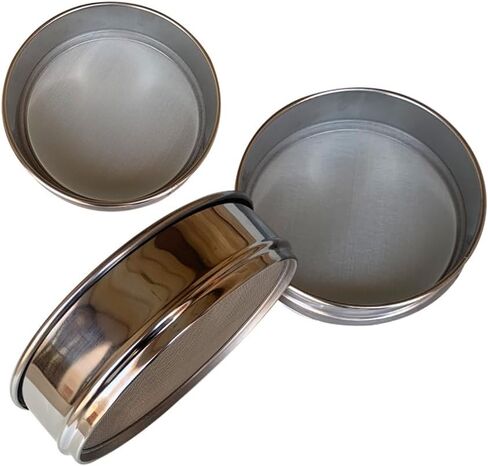 Lab Sieves 400 Mesh, Economy Test Sieve #400 Mesh, 8'' Diameter, 304 Stainless Steel Wire Cloth φ20×4.5cm in Kuwait