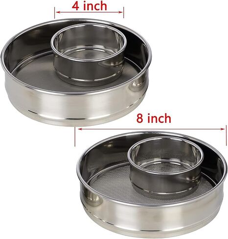 Lab Sieves 400 Mesh, Economy Test Sieve #400 Mesh, 8'' Diameter, 304 Stainless Steel Wire Cloth φ20×4.5cm in Kuwait