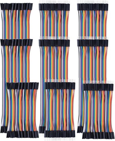 10cm+20cm+30cm 360pcs Breadboard Jumper Wires Cable Kit Male to Female, Male to Male, Female to Female Compatible with Arduino Projects and Raspberry Pi in Saudi Arabia