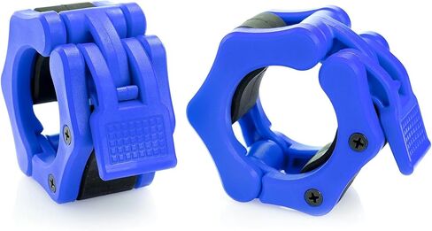 2" Olympic Barbell Clamps - Solid ABS Locking Barbell Collars with Quick Release - for Professional Training Strong Lifts and Olympic Training- Set of 2 (Black) in Saudi Arabia