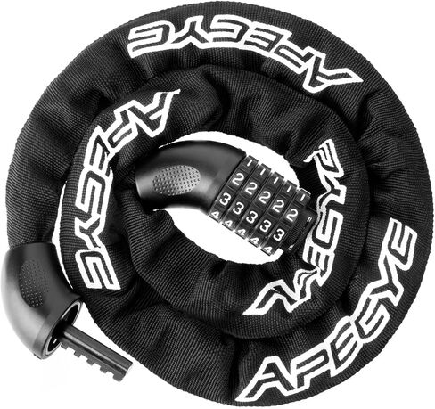 Bike Chain Lock 5 Digit Combination Bike Locks Heavy Duty Anti Theft 35.4/47.2in Longer Chain Bicycle Lock Hardened Steel Bike Lock for E-Bike, Motorcycle, Bicycle, Scooter in Saudi Arabia
