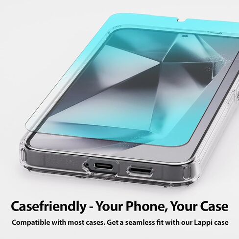 واقي شاشة DOME GLASS Whitestone متوافق مع مصباح Galaxy S24 Ultra UV [زجاج مقسى 9H، خالٍ من الفقاعات، مجموعة التثبيت] - عبوتان in Kuwait