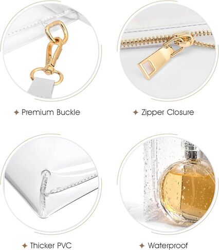 FANGSUN Clear Bag Stadium Approved, Clear Crossbody Purse for Concert, Festival in Kuwait