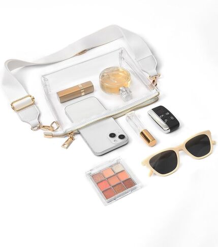 FANGSUN Clear Bag Stadium Approved, Clear Crossbody Purse for Concert, Festival in Kuwait