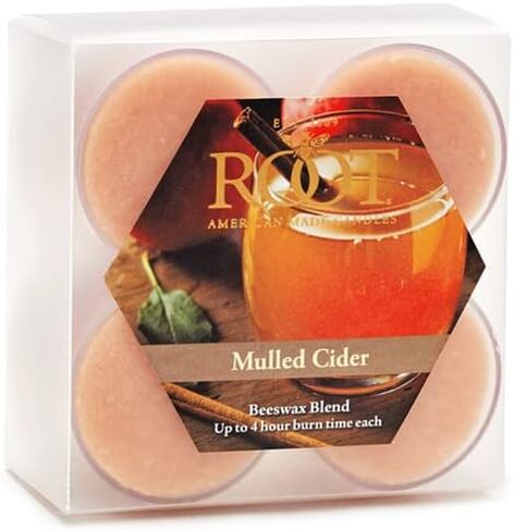 Scented Tealights Handcrafted Beeswax Blend 4-Hour Tealight Candles, 8-Count, Fall Leaves in Saudi Arabia