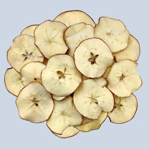 شرائح التفاح المجففة، 3 أوقية شرائح التفاح المجففة الطبيعية لطهي أوراق النباتات المجففة، وحرف الشموع المجففة، وديكور حشو وعاء عيد الميلاد - غير مرضية in Kuwait