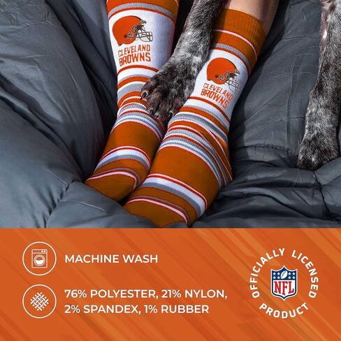 جوارب رسمية مخططة للبالغين من FBF NFL - جودة ممتازة - يمكن غسلها في الغسالة - مثالية ليوم اللعب والارتداء اليومي (نيو إنجلاند باتريوتس - أزرق) in Kuwait