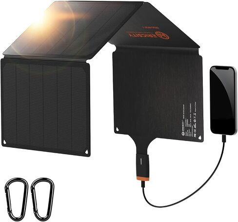 Solar Portable Charger 54W, Ericsity Solar Phone Charger USB Solar Panel Portable for Camping Foldable Solar Panel with USB-C Fast Charging Output and ETFE Surface Material in Saudi Arabia