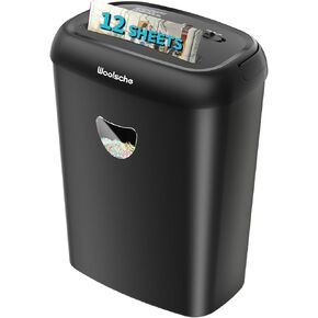 Woolsche Paper Shredder, P-5 Security Level, 6-Sheet Micro Cut with 3.43-Gallon Basket, Durable & Fast with Jam Proof System, Paper Shredder for Home Office (ETL)