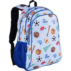 Wildkin 15-Inch Kids Backpack for Boys & Girls, Perfect for Early Elementary Daycare School Travel, Features Padded Back & Adjustable Strap (Game On)