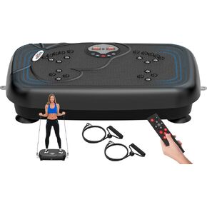 RELIFE REBUILD YOUR LIFE Vibration Plate Exercise Machine Fitness Platform Full Body Shaker Workout Vibrate Stand Board Lymphatic Drainage Shaking for Weight Loss Fat Burner at Home Gyms