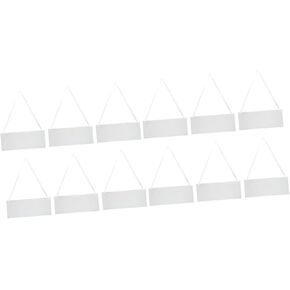 Baluue 6Pcs Reserved Seating Signs, Wedding Chairs Hanging Sign Acrylic Reserved Chair Signs Reserved Hanging Sign Blank Personality Writing Handmade Seat Signs with Ribbon