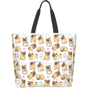 Cute Tote Bag Beach Canvas Bag Travel Reusable Grocery Shopping Bag Tote for Women Men