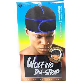 King J Wolfing Du-Strap #2030 No Strings-Snaps Stringless durag compressing cap