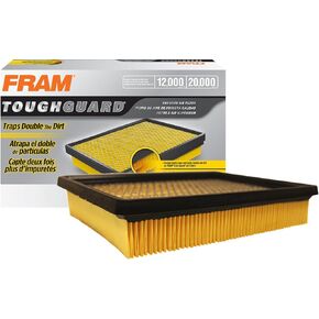 FRAM Extra Guard CA7597 فلتر هواء المحرك البديل لنماذج مختارة من شيفروليه وبويك وكاديلاك وبونتياك وزحل وأولدزموبيل، يوفر ما يصل إلى 12 شهرًا أو 12000 ميل حماية الفلتر
