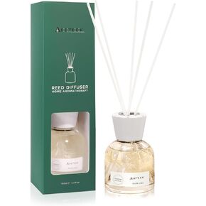 Oak and Hazelnut Reed Diffuser Set, 100ml Cedar Essential Oil, Woody Scent Home Fragrance with 6pcs Fiber Sticks, Aromatherapy Scented Gifts for Bedroom Bathroom Office Shelf Decor
