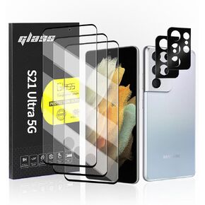 3+2 Pack Galaxy Note 20 Ultra Screen Protector, 9H Tempered Glass, HD Clear, Fingerprint Compatible, Camera Lens Protector for Samsung Galaxy Note 20 Ultra 5G 6.9 Inch in Saudi Arabia