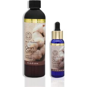 8oz and 2oz Fragrance Oil Set (Two Bottles, one with Dropper) (Pack of 2, Baby Powder)