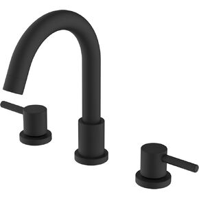 GAOMON Brushed Nickel Bathroom Faucet 3 Hole,8 Inch Bathroom Faucet with Metal Pop-up Drain Assembly, Two Handle Vanity Faucet with cUPC Supply Lines, 8" Widespread Bathroom Sink Faucet